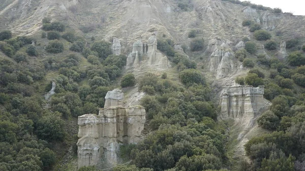 Вид Гори Куладокія Незвичайна Вулканічна Порода Місті Кула Туреччина — стокове фото