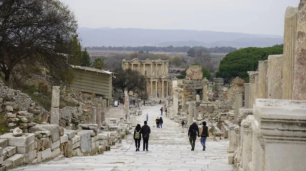 Selcuk Ephèse Turquie Janvier 2021 Vue Des Ruines Ancienne Ville — Photo