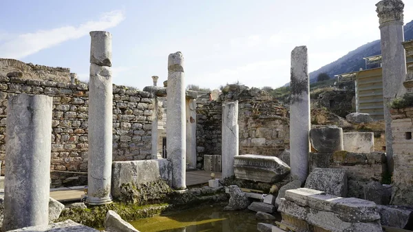 Selcuk Efesus Turecko Leden 2021 Pohled Zříceniny Starořeckého Města Efezu — Stock fotografie