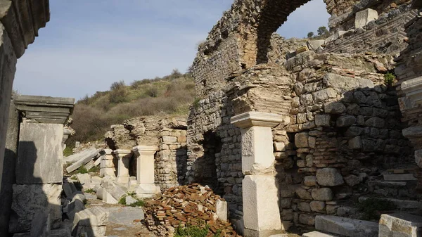 Selcuk Efeso Turquía Enero 2021 Vista Las Ruinas Antigua Ciudad —  Fotos de Stock