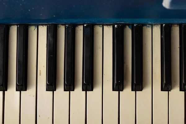 piano old as background close-up, musical instrument