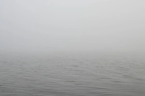 Köd Folyón Reggel Ősszel Ködös Reggel — Stock Fotó