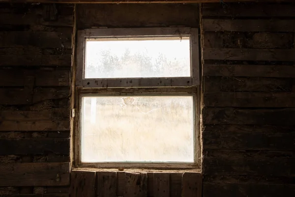 Window on an old wall of a house made of clay in the countryside in Ukraine — Stock Image Window Old Wall House Made Clay Countryside Ukraine Royalty Free Stock Images