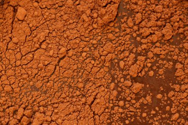 Kahverengi kakao tozunun arkaplanı