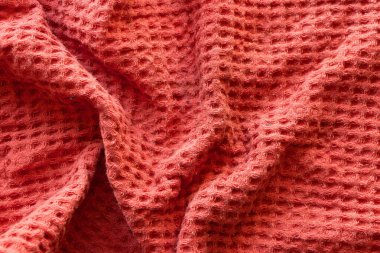 Waffle havlusu arka plan olarak buruşmuş.