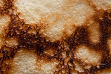 Arka plan makro arka plan olarak kızarmış krep, krep ve tatlı