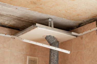 Tavanda alçı döşeme, tavanda alçıpan tamiri