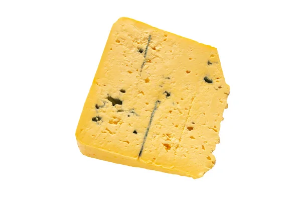 Formaggio Blu Sfondo Isolato Vicino — Foto Stock