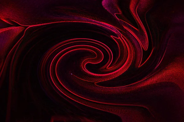 Röd Abstrakt Linjär Vridning Neon Som Bakgrund För Design — Stockfoto