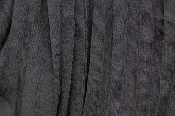 Arkaplan Yakın Plan Olarak Siyah Dalgalı Akış Kumaşı — Stok fotoğraf