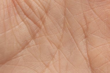 Arka plan makro fotoğrafı olarak genç bir kızın eli, vücudun yakın plan fotoğrafı.