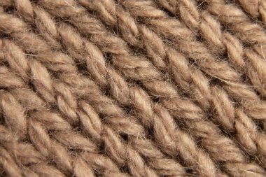 arkaplan olarak kahverengi yün kumaş kapat