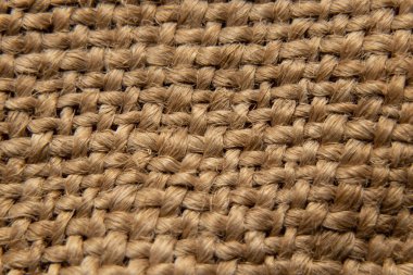 Arka plan olarak eski kahverengi çuval bezi kapat