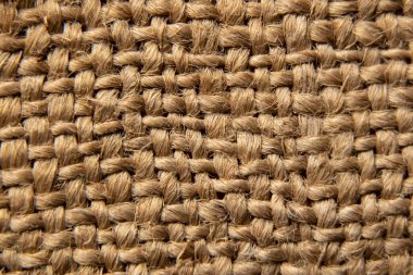 Arka plan olarak eski kahverengi çuval bezi kapat