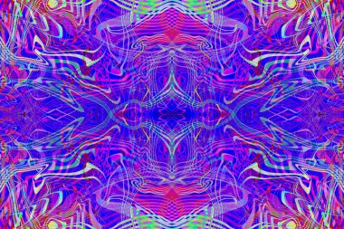 soyut kaotik fraktal sanat arka planı çok renkli parlak