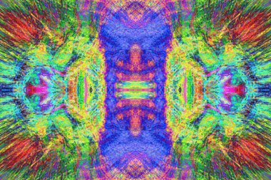 soyut kaotik fraktal sanat arka planı çok renkli parlak