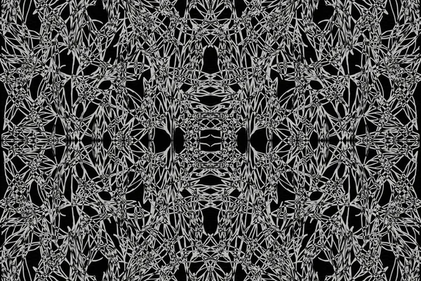 abstract chaotic linear art background black and white