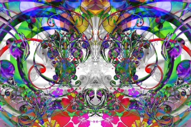 soyut çok renkli doğrusal kalıp, soyut arkaplan