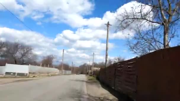 Ουκρανία Dnipro 2021 Δρόμος Της Πόλης Αυτοκίνητα Την Άνοιξη Βίντεο — Αρχείο Βίντεο
