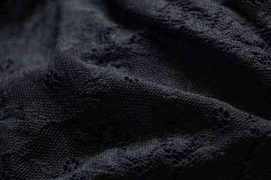 arkaplan olarak siyah dantel kumaş kapat