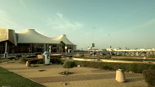 Egipt Sharm Sheikh 2021 Lotnisko Egipcie Sharm Sheikh Wcześnie Rano — Wideo stockowe