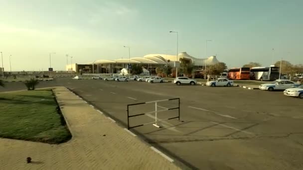 Egypte Sharm Sheikh 2021 Luchthaven Egypte Naar Sharm Sheikh Vroeg — Stockvideo