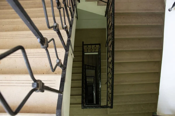 Escada Marrom Prédio Apartamentos Escada Prédio — Fotografia de Stock