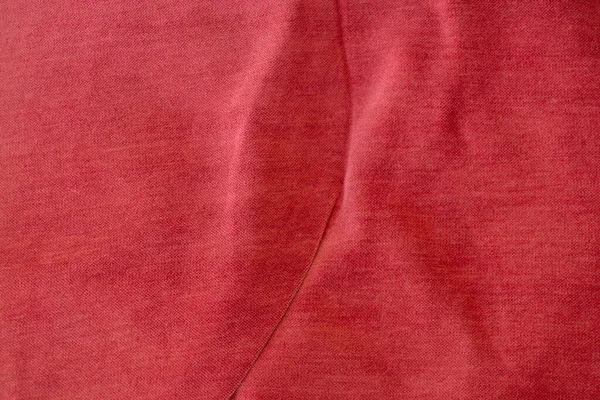 Tissu Froissé Rouge Uni Comme Fond Close — Photo