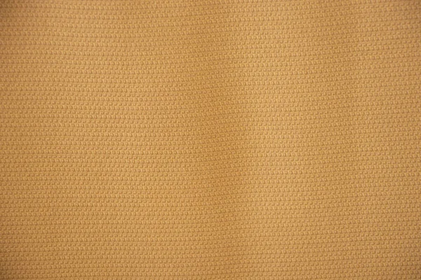 Plain Beige Wrinkled Fabric Background Close — Stok Foto