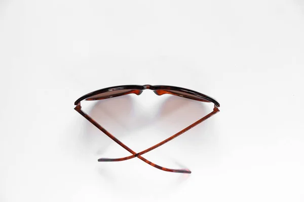 Kvinnliga Glasögon Isolerade Närbilder — Stockfoto