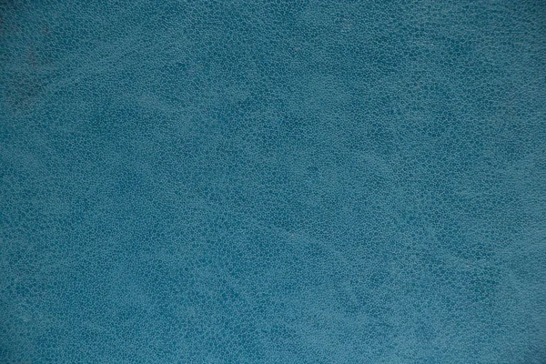Einfarbiges Leder Blauer Hintergrund Nahaufnahme — Stockfoto