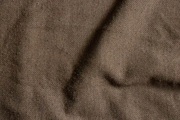 Wrinkled Brown Fabric Sweaters Background Close — Stock Photo, Image