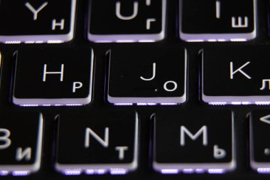 arkaplan olarak arka plan dizüstü bilgisayar klavyesi, siyah klavye