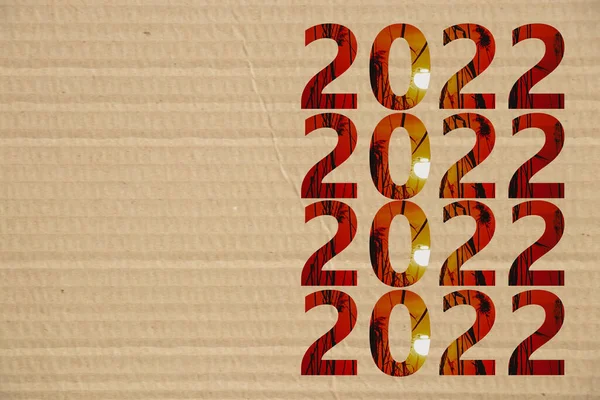 2022 Van Textuur Foto Van Zonsondergang Rood Licht Avond Bruine — Stockfoto