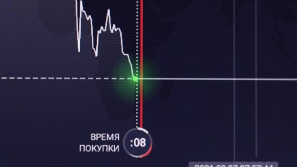 Ucrania Dnepr 2021 Plataforma Inversión Bolsa Valores Solicitud Ganar Dinero — Vídeo de stock