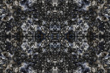 Fraktal şablonun soyut arkaplanı, duvar kağıdı soyutlaması siyah ve beyaz