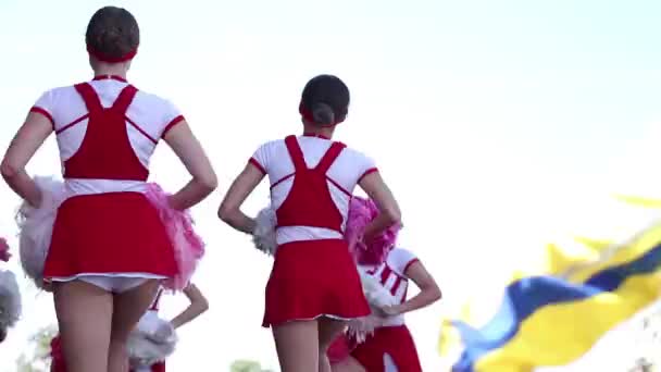 Ucrânia Dnipro 2021 Espetáculo Dança Jovens Dançarinos Palco Para Umas — Vídeo de Stock