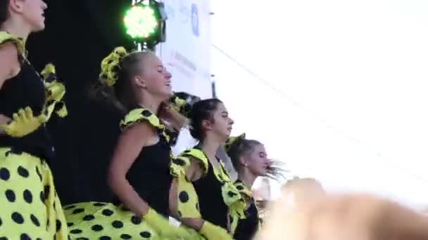 Ukraine Dnipro 2021 Spectacle Danse Jeunes Danseurs Sur Scène Pour — Video