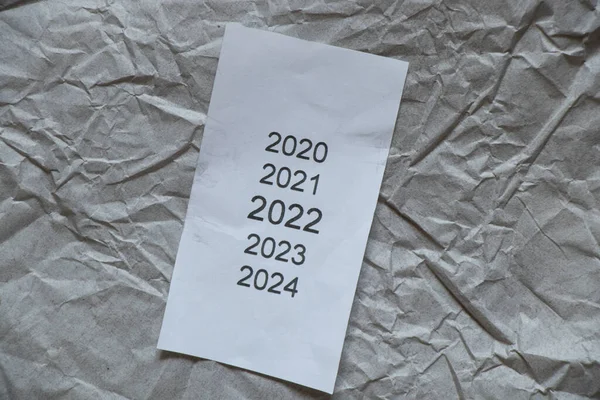 Anos Lista Verificação 2020 2021 2022 2023 Como Uma Lista — Fotografia de Stock