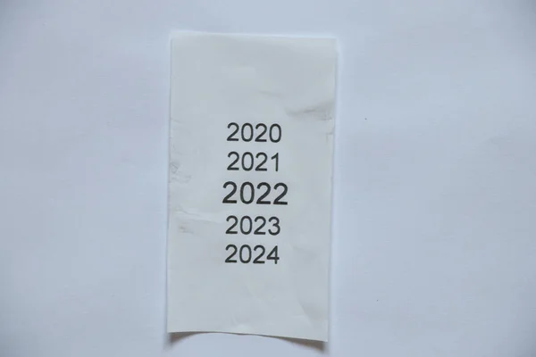 Anos Lista Verificação 2020 2021 2022 2023 Como Uma Lista — Fotografia de Stock