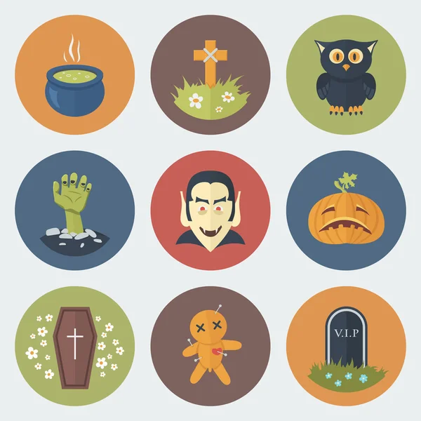 Set de iconos de Halloween — Archivo Imágenes Vectoriales