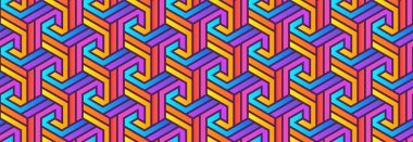 renkli geometrik desen