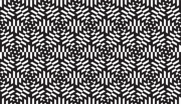 Zwart-wit geometrisch patroon — Stockvector