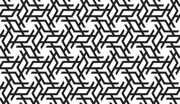 Black and White Geometric Pattern — Stock Vector