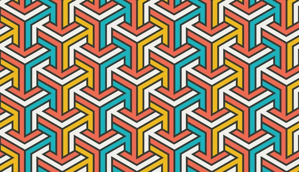 色の幾何学的なパターン — ストックベクタ