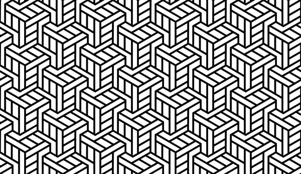 Zwart-wit geometrisch patroon — Stockvector