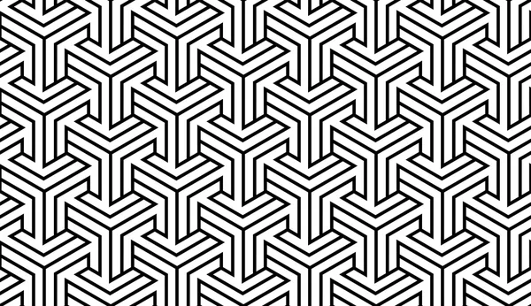Czarno-biały wzór geometryczny — Wektor stockowy