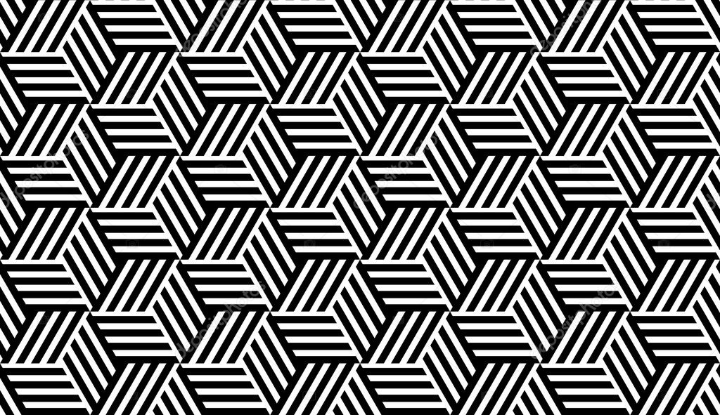 Black and White Geometric Pattern