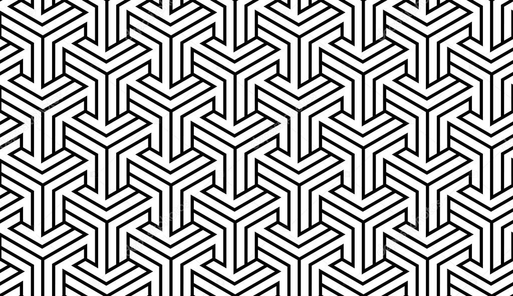 Black and White Geometric Pattern