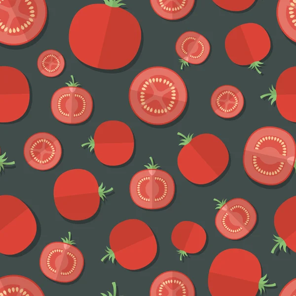 Набір шаблонів овочі в плоских стилі - томатний — стоковий вектор